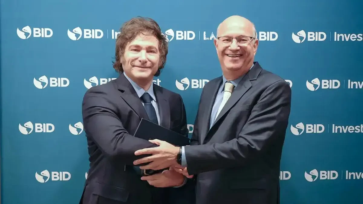 Argentina logra respaldo del BID para acceder a hasta US$ 1.200 millones en fondos.
