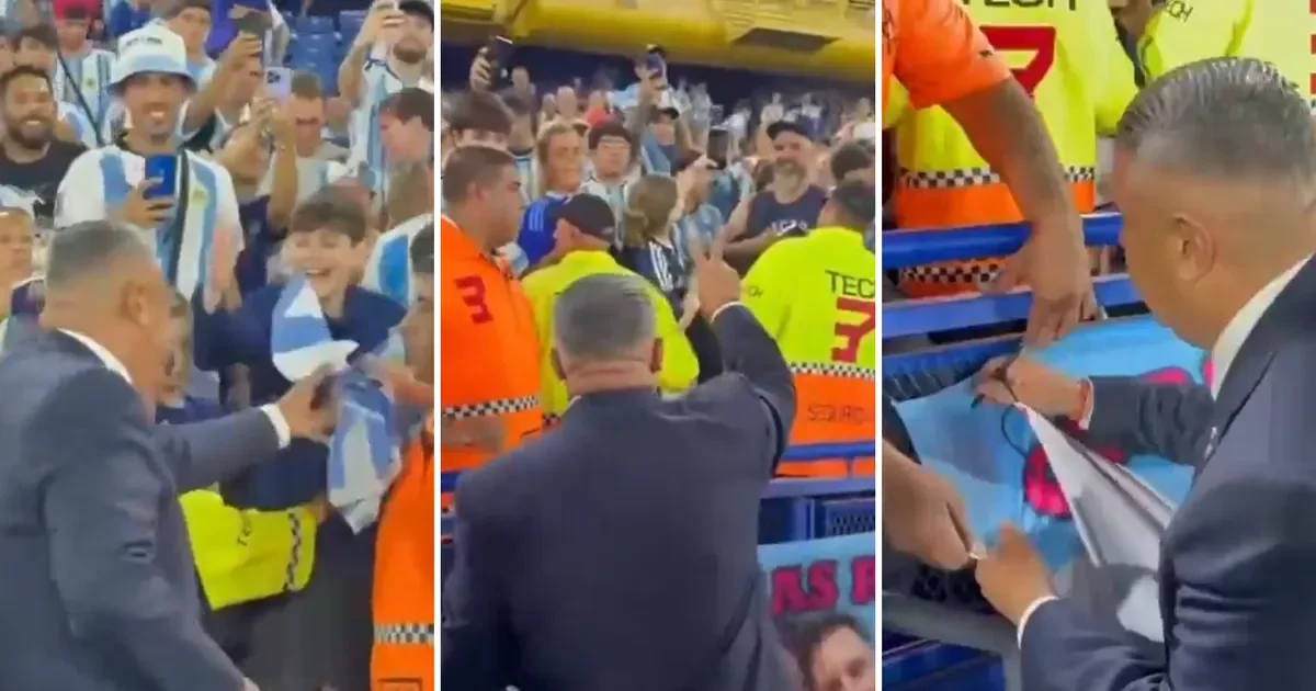 Chiqui Tapia se convierte en ídolo local tras encuentro con hinchas en Ensenada