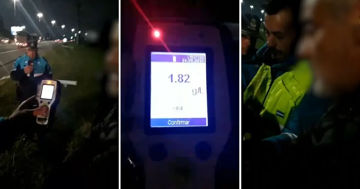 Conductor ebrio embiste a un policía en la Autopista La Plata-Buenos Aires y provoca caos vial