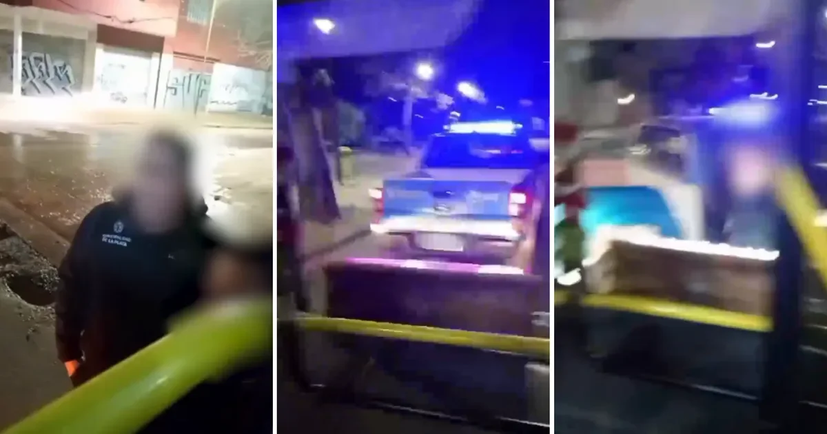 Conflicto en La Plata: un chofer de micro y un agente protagonizan tenso cruce en la calle