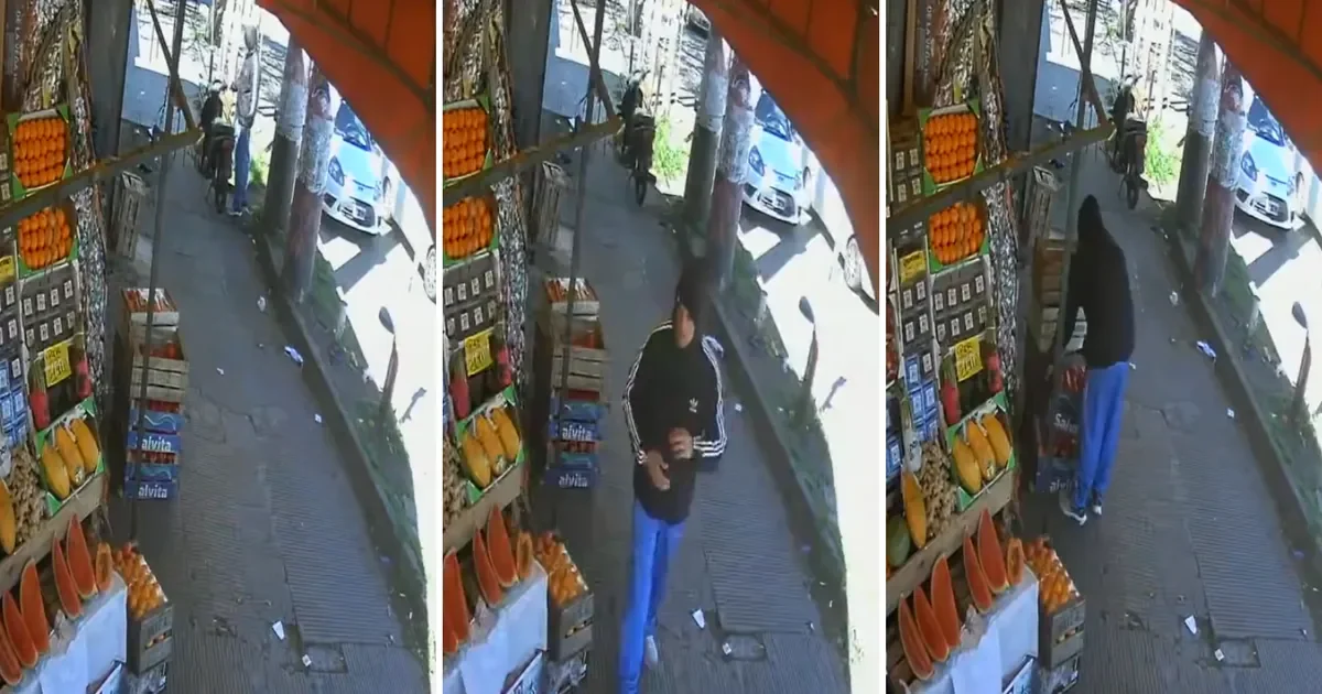 Delincuente roba morrones en Los Hornos y se da a la fuga en moto