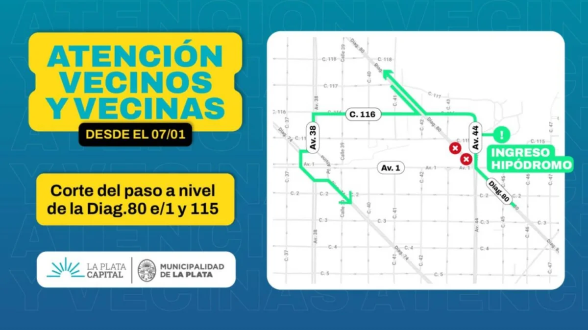 Desvíos de tránsito complican el acceso a La Plata por cortes en la estación central