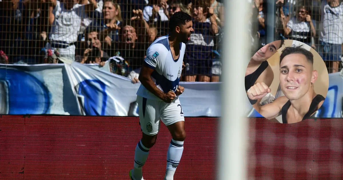 El impacto de Enzo Martínez: un ex Estudiantes herido en la cara tras un fuerte golpe