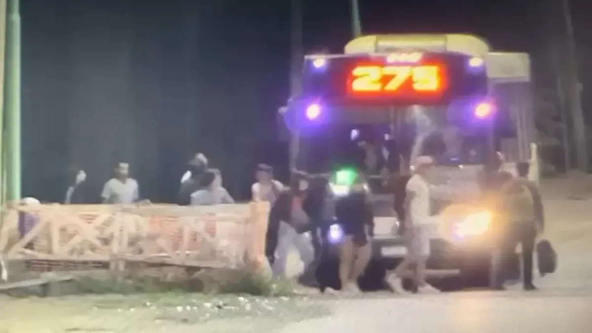 Enfrentamiento en Ensenada: cinco detenidos tras ataque a colectivo en pleno viaje
