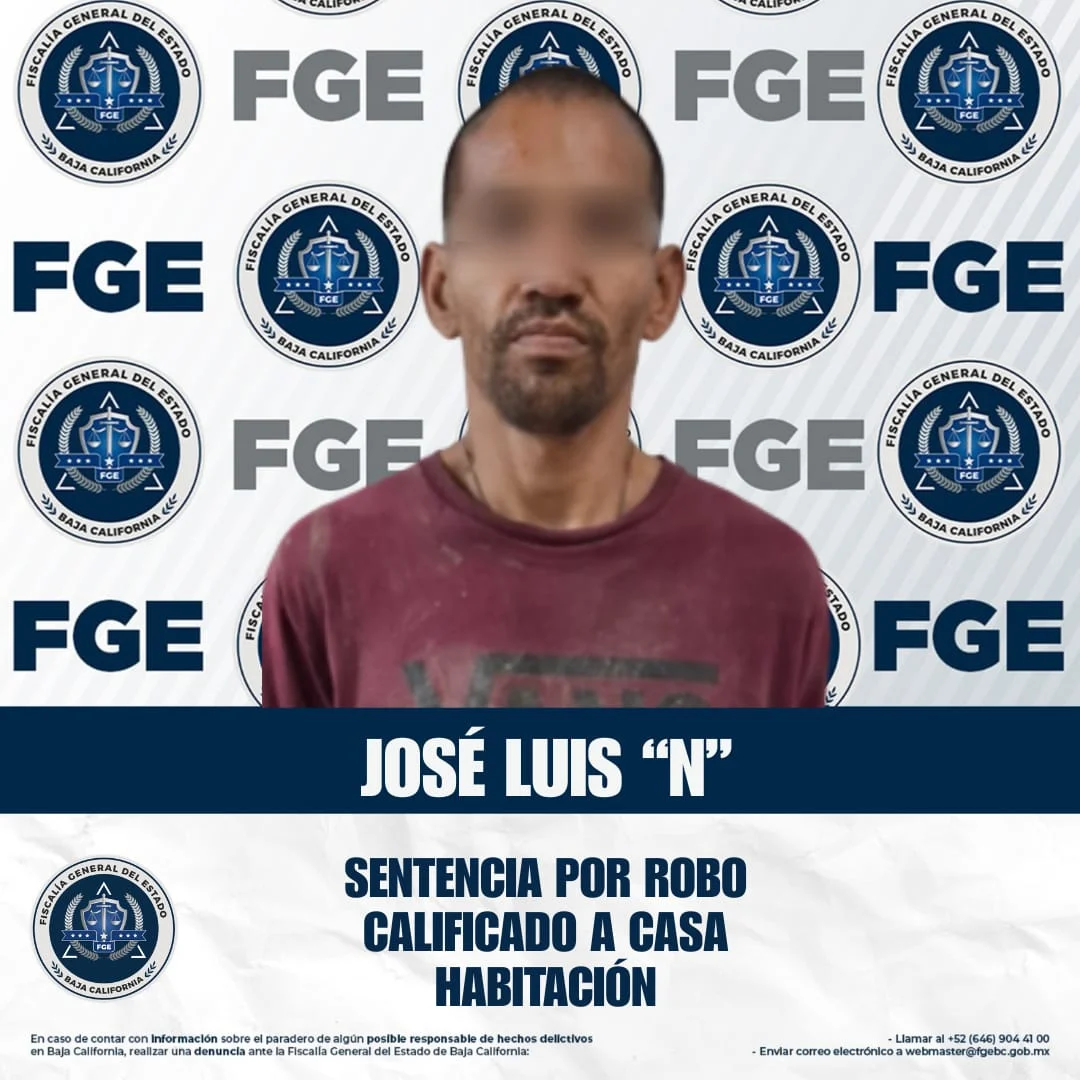Ensenada: condenan a más de cinco años a autor de robo en vivienda familiar