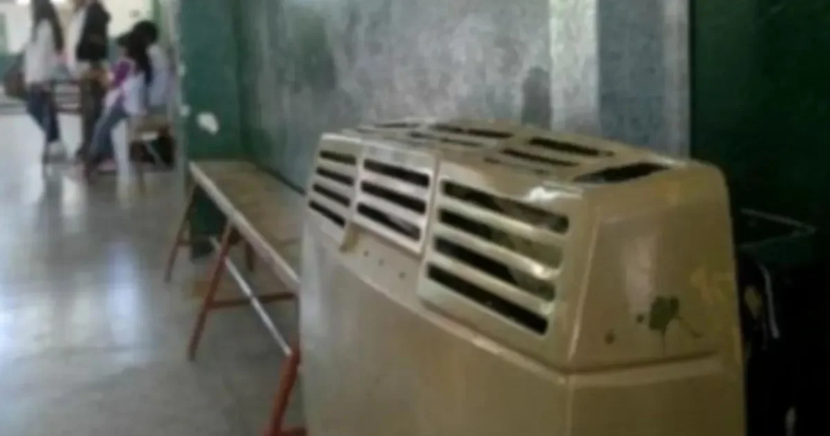 Estudiantes de La Plata sufren frío y falta de ventilación en escuela pública