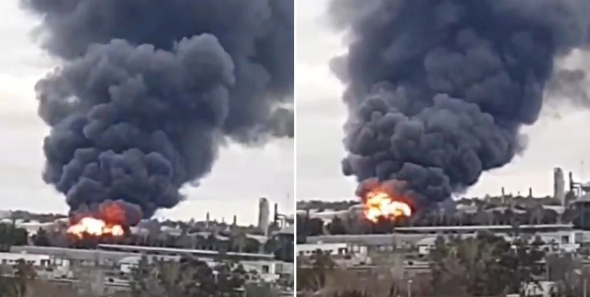 Incendio en la refinería de YPF en Ensenada genera alarma entre los vecinos