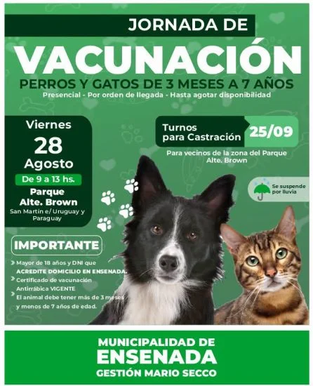 JORNADA DE VACUNACIÓN - Municipalidad de Ensenada