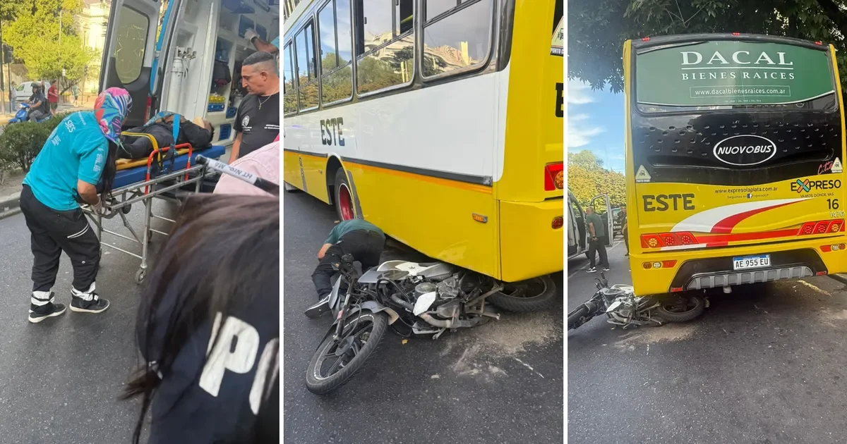 Joven herido en La Plata tras accidente con micro: continúa en estado crítico.