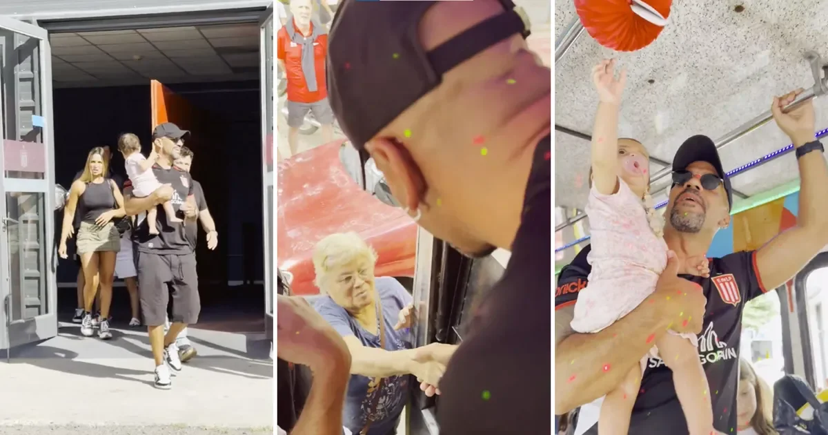 Juan Sebastián Verón acompaña a Estudiantes en la mágica caravana de Reyes en Ensenada