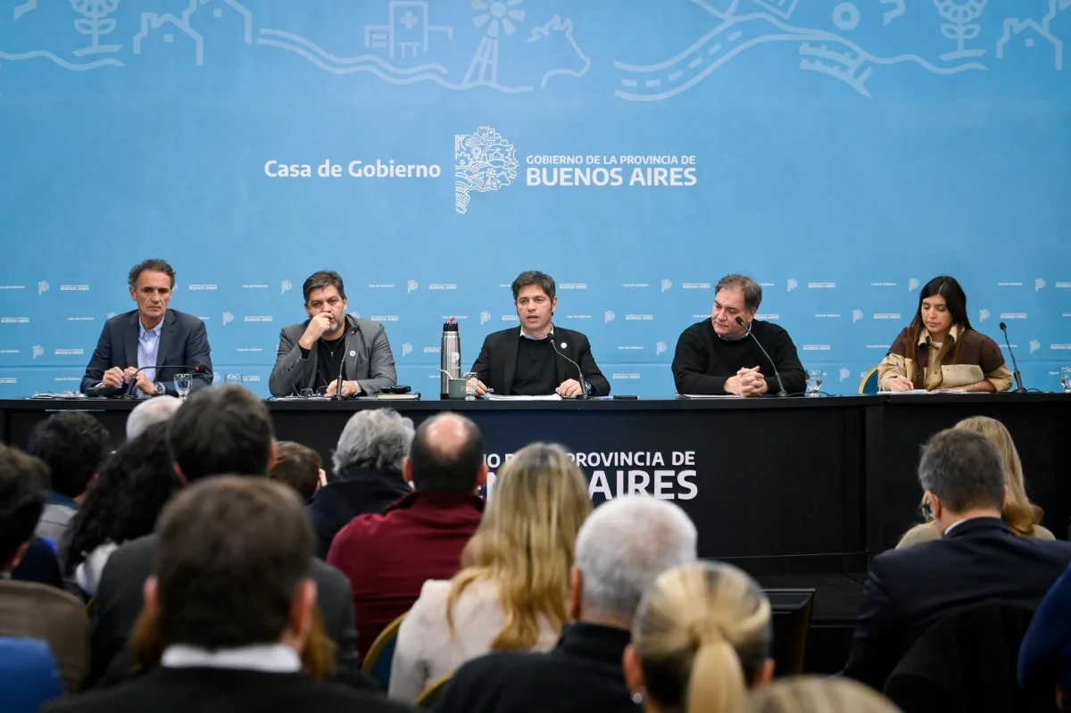 Kicillof presentó un plan por el Súper Niño