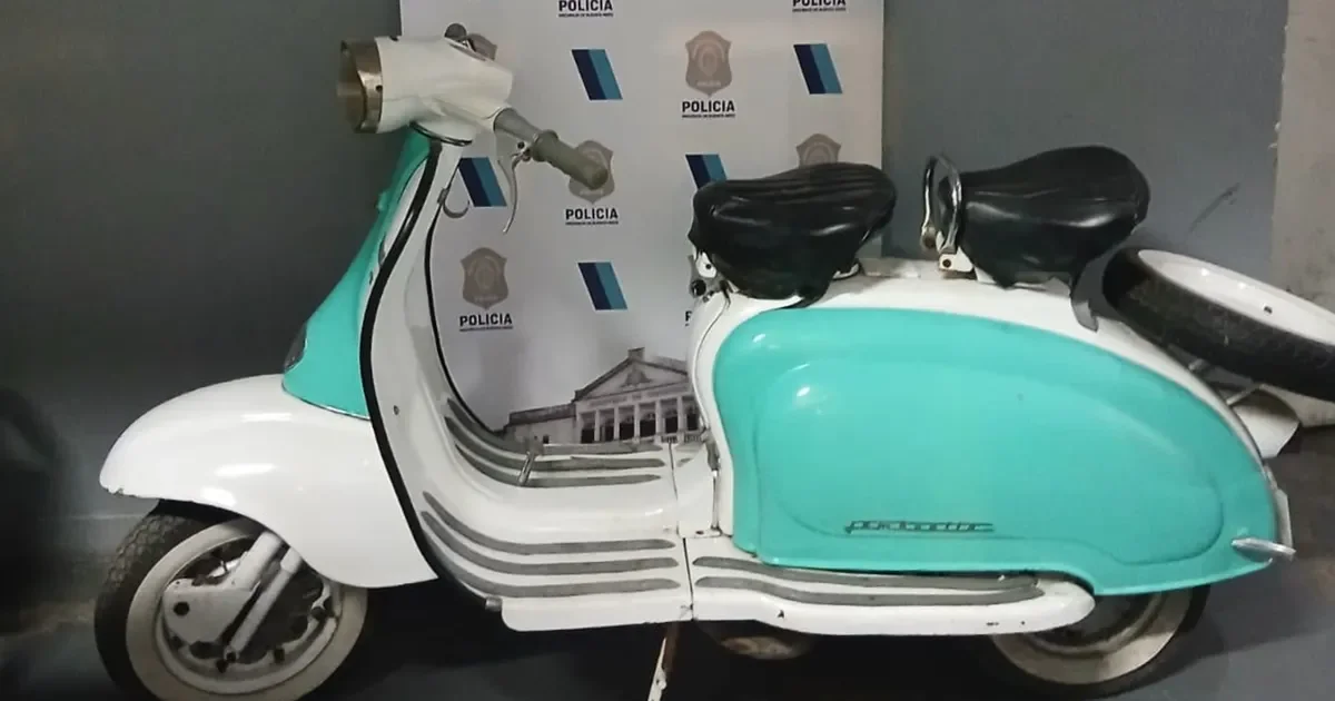 La Plata: recuperan una Siambretta robada mientras se ofrecía en Facebook Marketplace