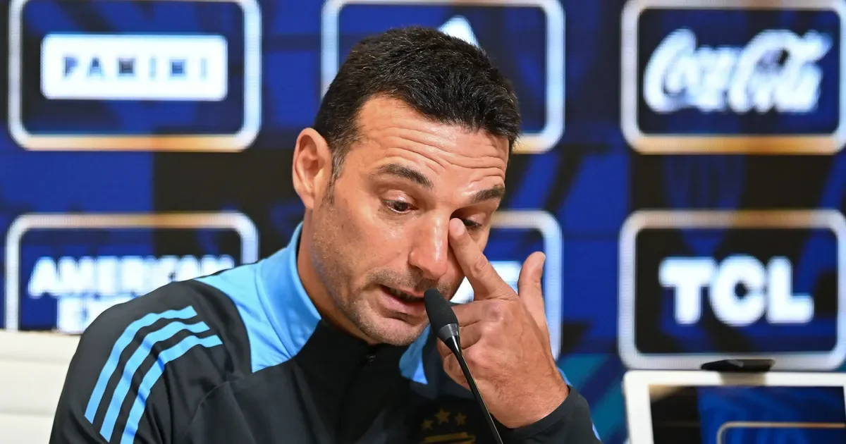 Lionel Scaloni se quiebra de emoción tras la histórica clasificación de Argentina