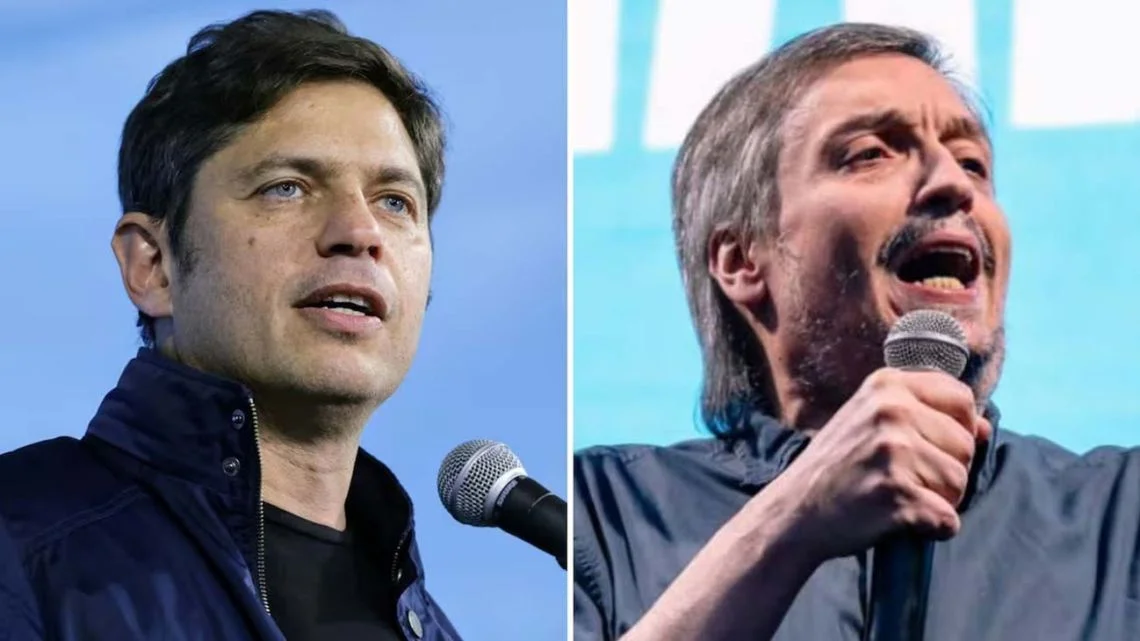 Máximo Kirchner y Axel Kicillof se reúnen en el velorio del Indio Solari en La Plata