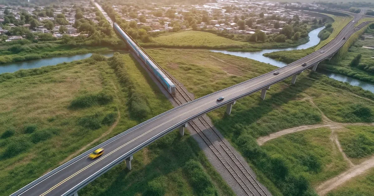 Obras de la nueva bajada de la Autopista en City Bell beneficiarán a miles de vecinos