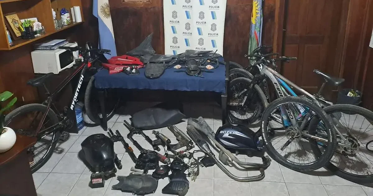 Operativo en La Plata: tres detenidos tras desmantelar un desarmadero de motos