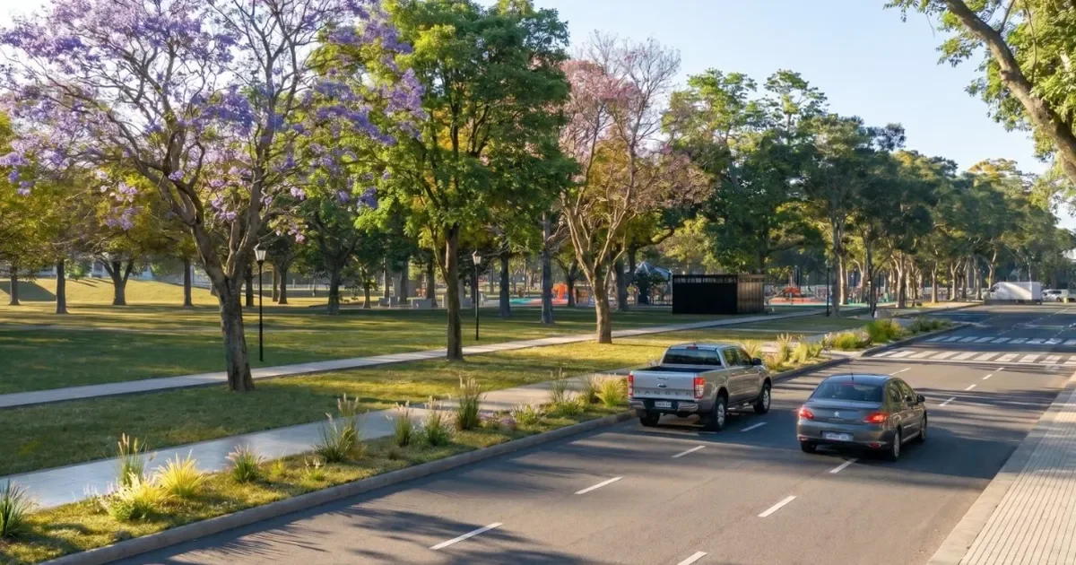 Parque Saavedra se moderniza con pavimentación de caucho reciclado para mayor seguridad