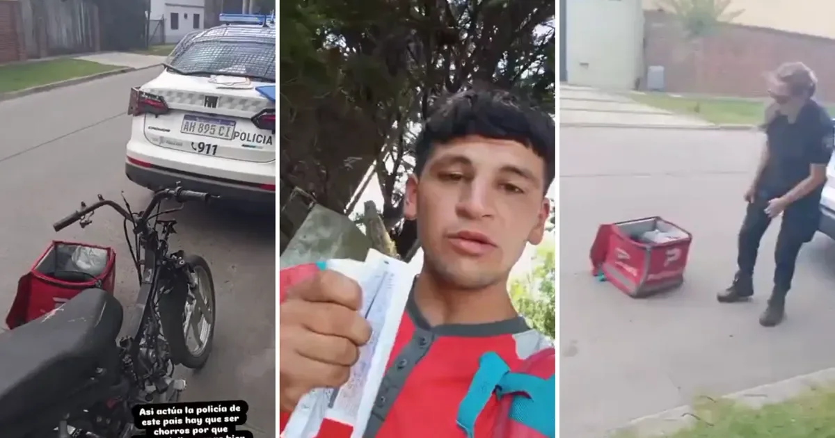 Repartidor de La Plata enfrenta problemas tras el secuestro de su moto por falta de documentación