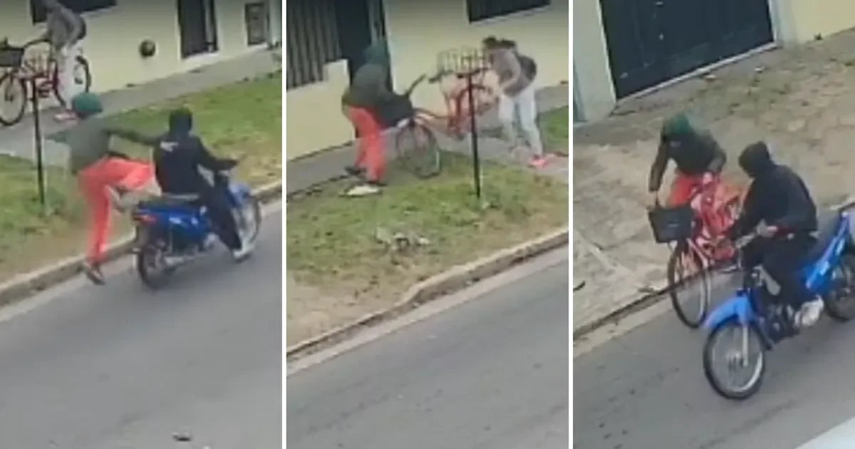 Robo en Tolosa: mujer atacada por motochorros mientras se dirigía a trabajar en bicicleta