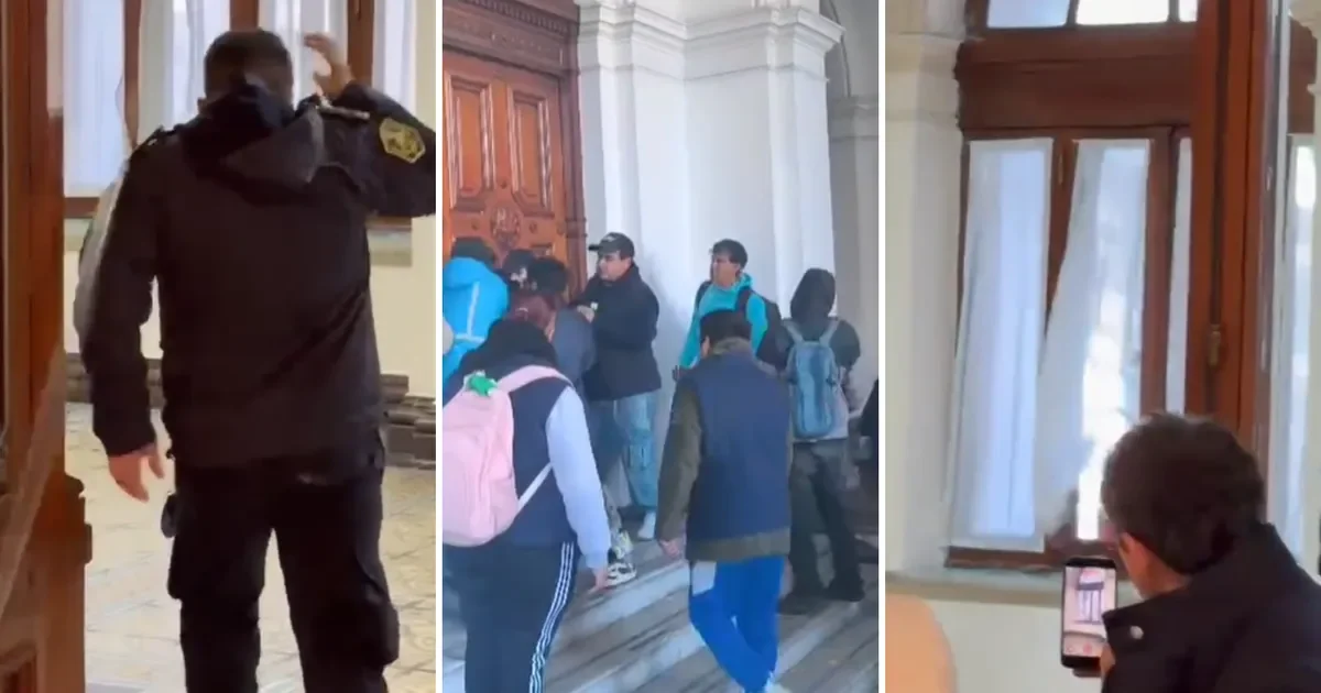 Tensión en la Municipalidad de La Plata: momentos de caos durante protestas recientes
