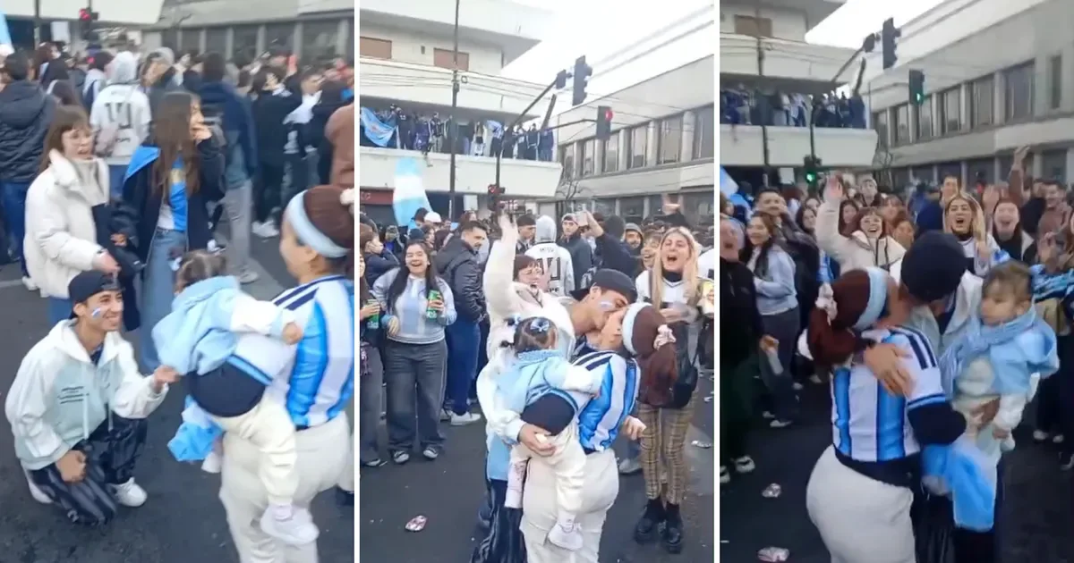 Una propuesta de casamiento entre festejos por la victoria de la Selección en 7 y 50