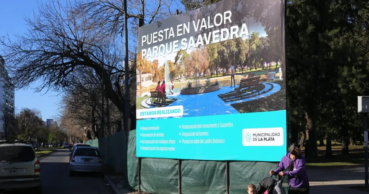 Vecinos de La Plata preocupados: la Justicia avala las obras en el Parque Saavedra