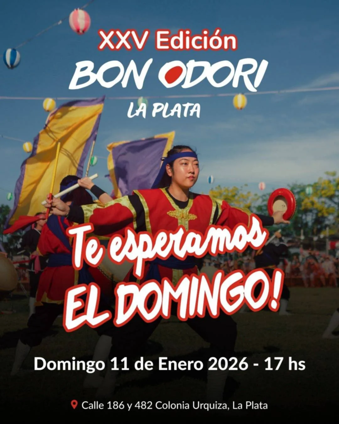 Vecinos de La Plata se preparan para el Bon Odori reprogramado debido al mal tiempo