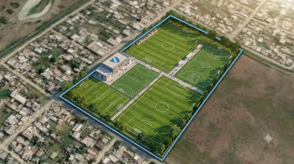 Villa San Carlos celebra la construcción de su esperado campo de deportes propio